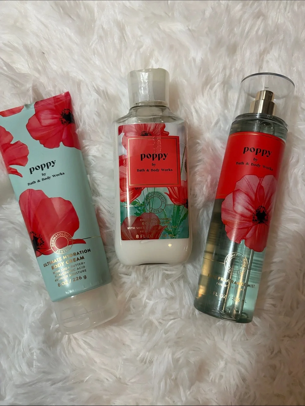 New Bath & Body Works Poppy Set